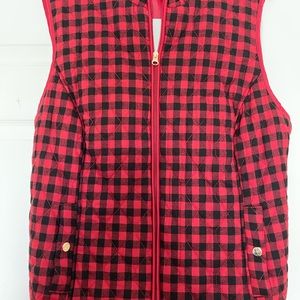 Vest red and black